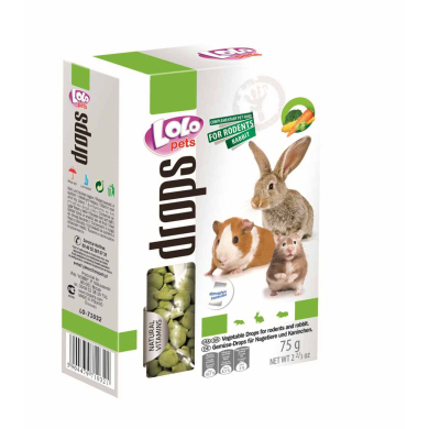 LoLo Pets Drops maiused närilistele köögiviljadega 75g