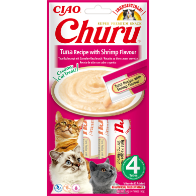 Churu kassimaius tuunikala ja krevetiga 4x14g
