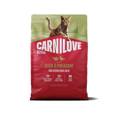 Carnilove Active Duck & Pheasant Adult Sterilised kassitoit