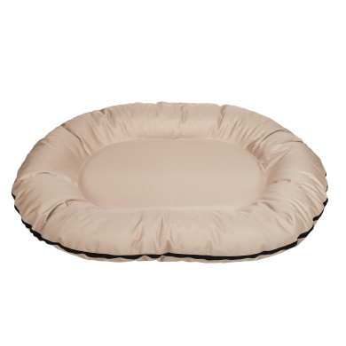 Cazo Oval Bed beež pesa koertele 105x140x17 cm