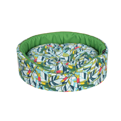 Cazo Foam Bed Cotton Toucan pesa koertele