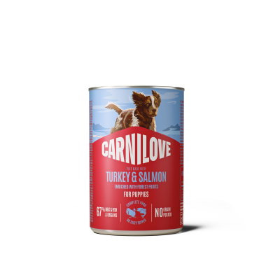 Carnilove Turkey & Salmon konserv kutsikatele 400g