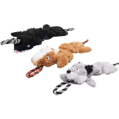Flamingo pehme pl&uuml;&uuml;sist m&auml;nguasi koertele 53cm (assortii)