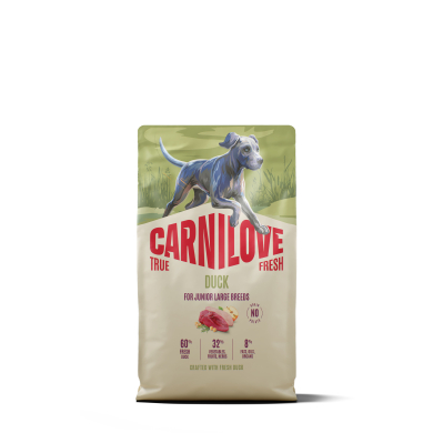 Carnilove True Fresh Duck Junior Large Breed koeratoit 4kg