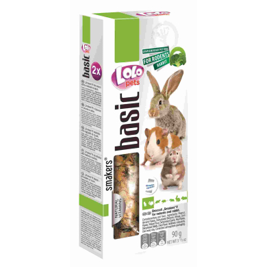 LoLo Pets Smakers maiusepulgad närilistele ja jänestele brokoliga 2tk 90g