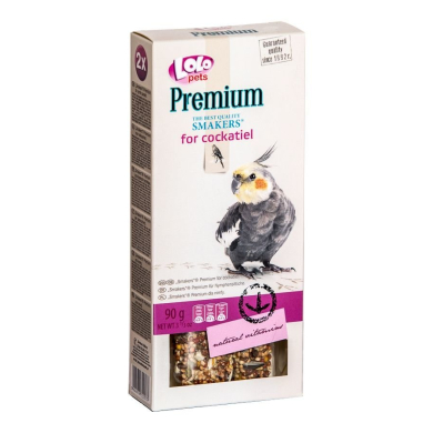 LoLo Pets Premium maiusepulgad nümfkakaduudele 2tk 90g