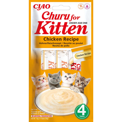Churu Kitten kanaga maius kassipojale 4x14g