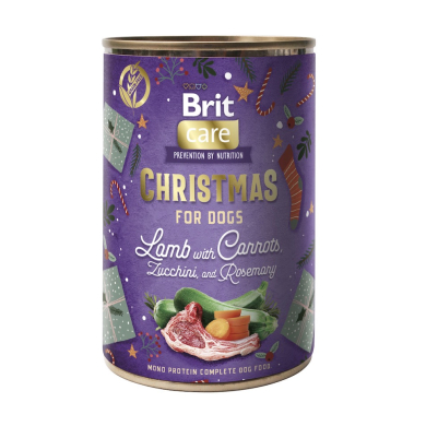 Brit Care Christmas Mono Protein Lamb konserv koertele 400g