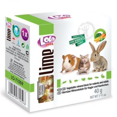 LoLo Pets mineraalkivi närilistele juurviljadega