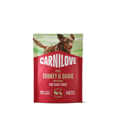 Carnilove Pate Turkey & Quail with Carrot m&auml;rgtoit koertele 300g
