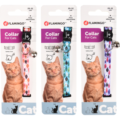 Flamingo Minou kaelarihm kassile 20-32cm (assortii)