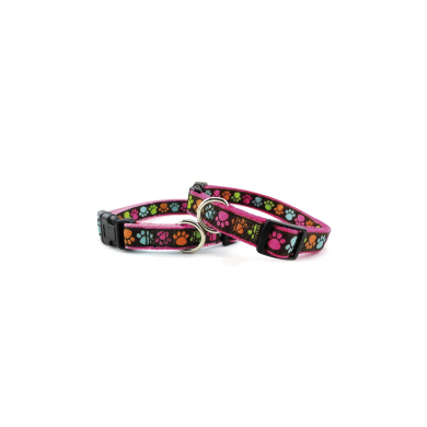 Record roosa kaelarihm käpa mustriga S 1,9x45-50cm