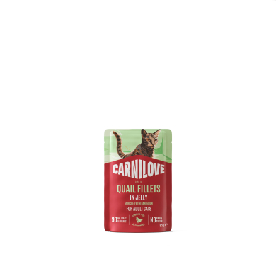 Carnilove Quail in Jelly m&auml;rgtoit kassidele 85g