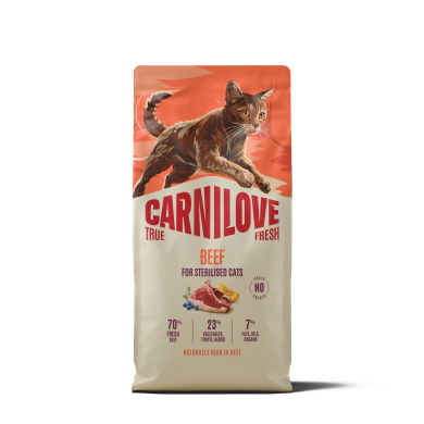 Carnilove True Fresh Beef Adult Sterilised kassitoit