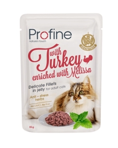 Profine Cat Pouch Turkey in Jelly märgtoit kassidele 85g