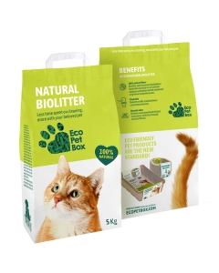 Eco Pet Box Natural Biolitter heina- ja puidugraanul 5kg