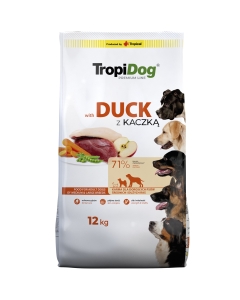TropiDog Premium Duck with Rice koertoit 12kg