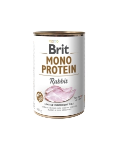 Brit Mono Protein Rabbit konserv koertele 400g