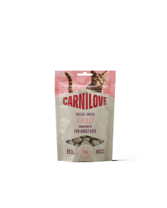 Carnilove külmkuivatatud maius Turkey kassidele 40g