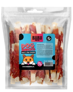 Bubu Pets koeramaius pardi ja kalaga ribad 500g