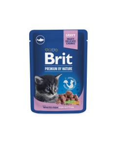 Brit Premium White Fish märgtoit kassipoegadele 100g