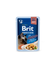 Brit Premium Delicate Chicken Fillets in Gravy märgtoit steriliseeritud kassidele 85g