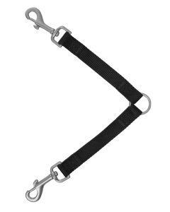 Freedog must nailonist kahe koera rihm Duo 15mm x 30cm