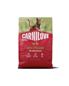 Carnilove Active Duck & Pheasant Adult Sterilised kassitoit