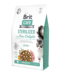 Brit Care Grain-Free Sterilized with Raw Delights kassitoit 2 kg