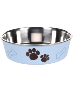 Flamingo libisemisvastase põhjaga helesinine kauss koerale ø 17cm - 800ml