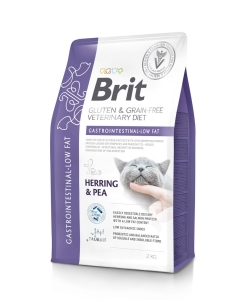 Brit Veterinary Diet Gastrointestinal - Low Fat erisööt kassidele 2kg