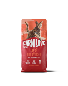 Carnilove Active Beef & Venison Adult Sterilised kassitoit