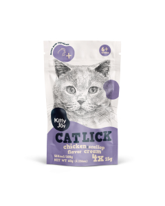 Kitty Joy Cat Lick kana ja kammkarbiga kassimaius 4x15g