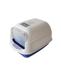 Bubu Pets kinnine sinine kassitualett kühvliga 50x35x33cm