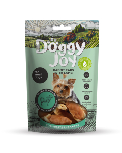 Doggy Joy rabbit ears with lamb närimismaiused koertele 55g