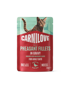 Carnilove Pheasant Gravy with Raspberry Leaves märgtoit kassidele 85g