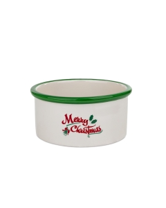 Barry King keraamiline jõulukauss koerale roheline 16x6cm