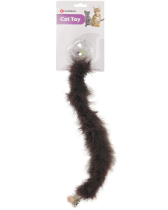 Flamingo kassi mänguasi kõrisev pall boa sabaga