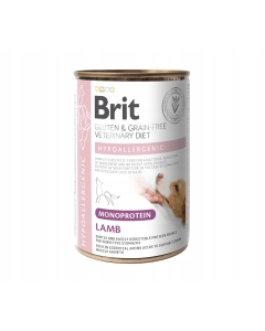 Brit Veterinary Diet Hypoallergenic Monoprotein Lamb konserv koerale 400g