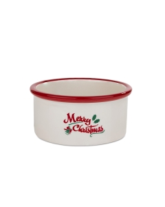 Barry King keraamiline jõulukauss koerale punane 16x6cm