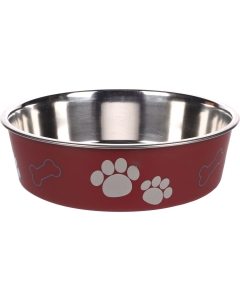 Flamingo libisemisvastase põhjaga punane kauss koerale ø 21cm - 1,5L