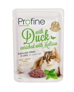 Profine Cat Pouch Duck in Jelly märgtoit kassidele 85g