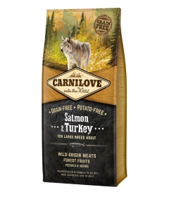 Carnilove Salmon & Turkey for Large Breed Adult koeratoit