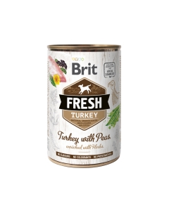 Brit Fresh Turkey with Peas konserv koertele 400g