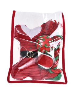 Barry King punane jõulukomplekt koerale