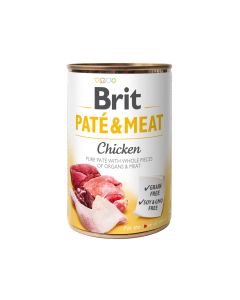 Brit Care Chicken Paté & Meat konserv koertele 400g