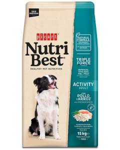 Nutribest Activity Chicken And Rice koeratoit 15kg