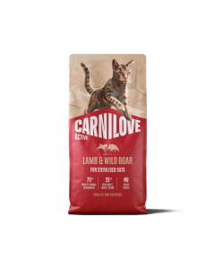 Carnilove Active Lamb & Wild Boar Adult Sterilised kassitoit