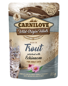 Carnilove Cat Pouch Trout Echinacea einekotike kassidele 85g