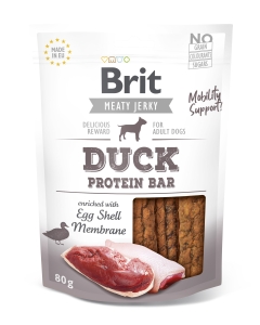 Brit Jerky Duck Protein Bar Snack närimismaius koertele 80g